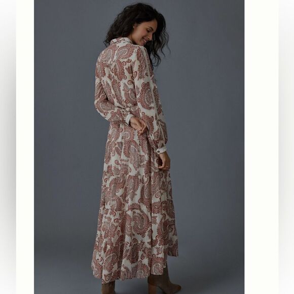 Anthropologie Allaire Maxi Shirtdress Size SP - Picture 8 of 16